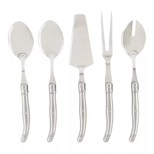 French Home Shades of Blue Laguiole Hostess Servers, Set of 5