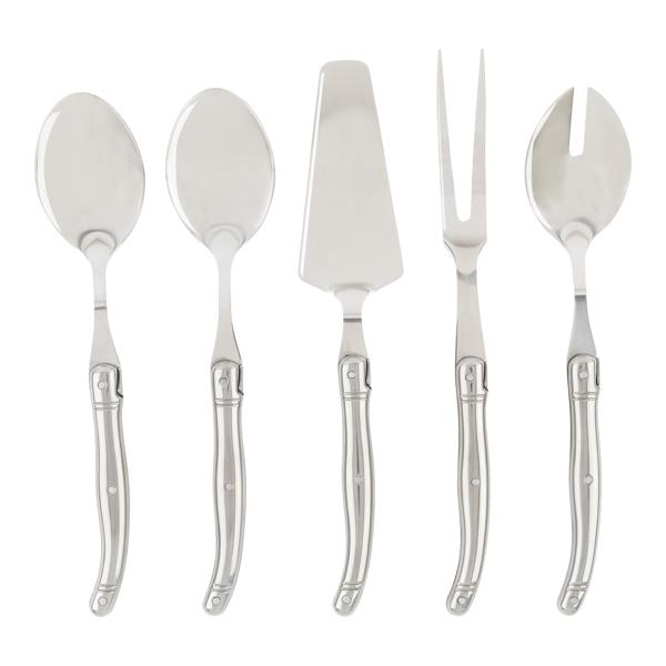 French Home Shades of Blue Laguiole Hostess Servers, Set of 5