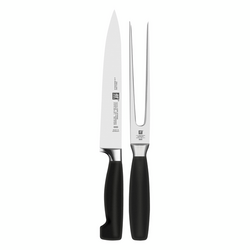 Zwilling Four Star Eco 2-Piece Carving Set Excellent 2 piece Carving Set for slicing roasts and turkey