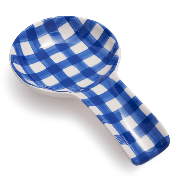 Blue Gingham Spoon Rest