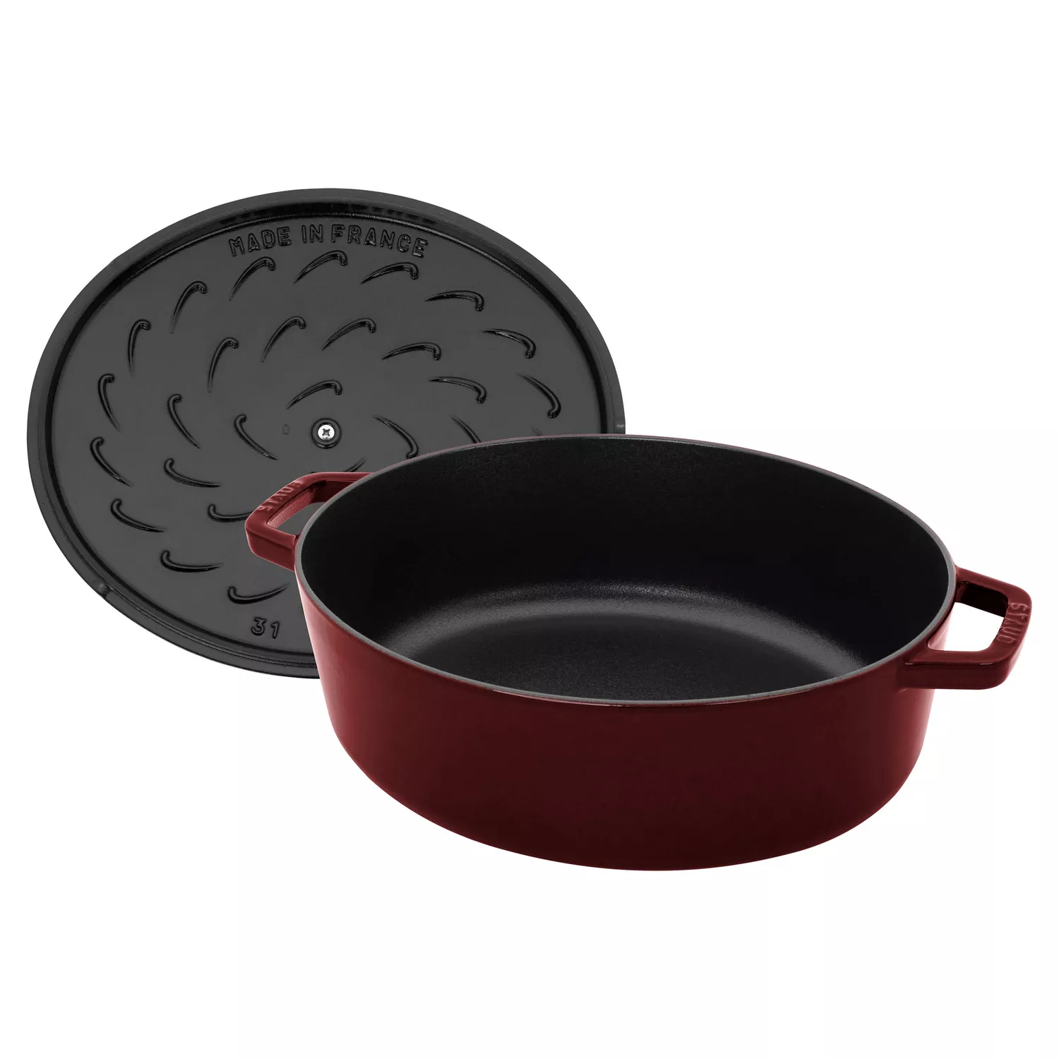 Staub Cast Iron Wide Oval Dutch Oven, 6.25 Qt. 