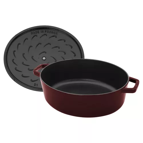 Staub Cast Iron Wide Oval Dutch Oven, 6.25 Qt. 