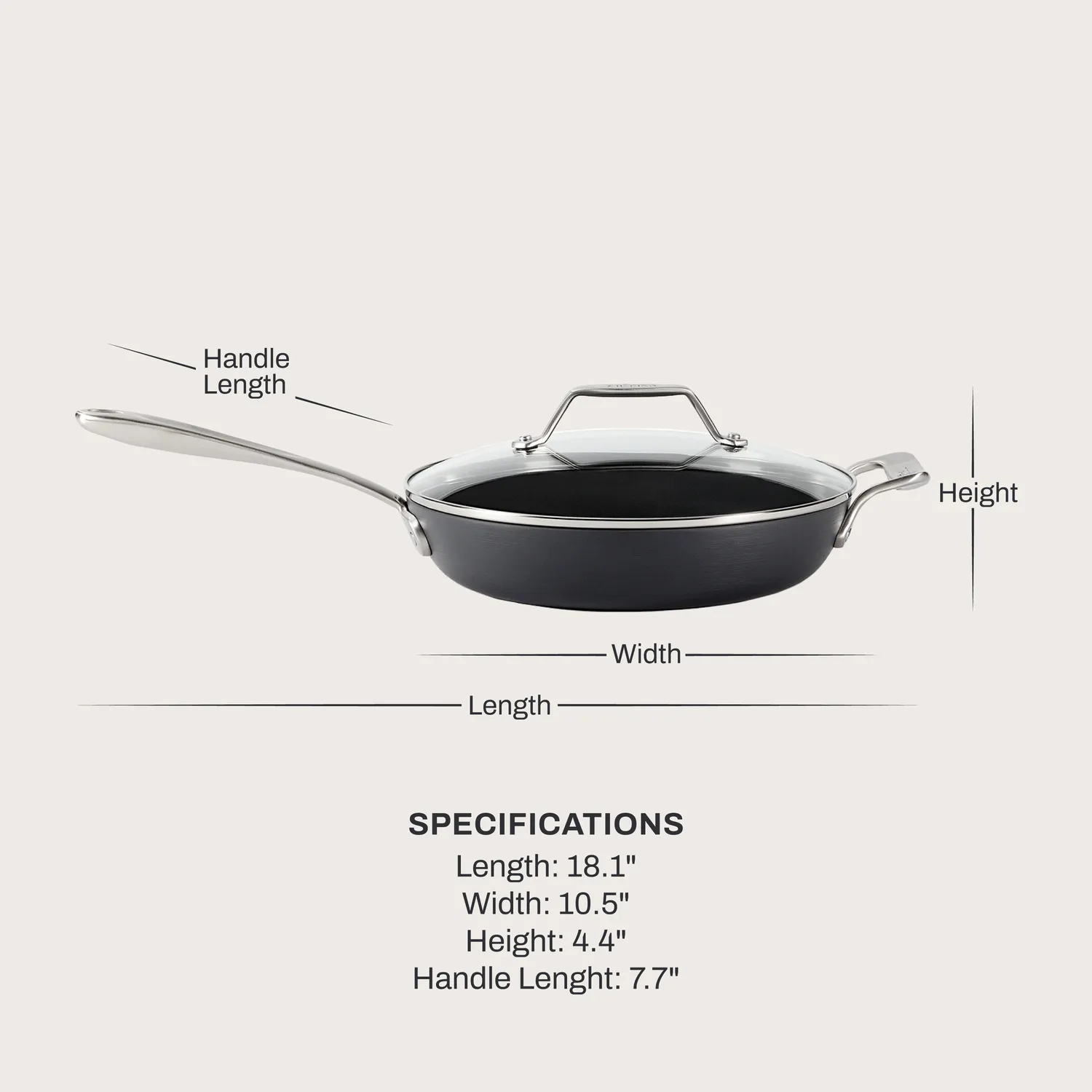 All-Clad HA1 Ceramic Nonstick Skillet with Lid