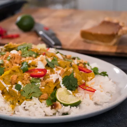 Leftover Pumpkin Pie and Turkey Curry
