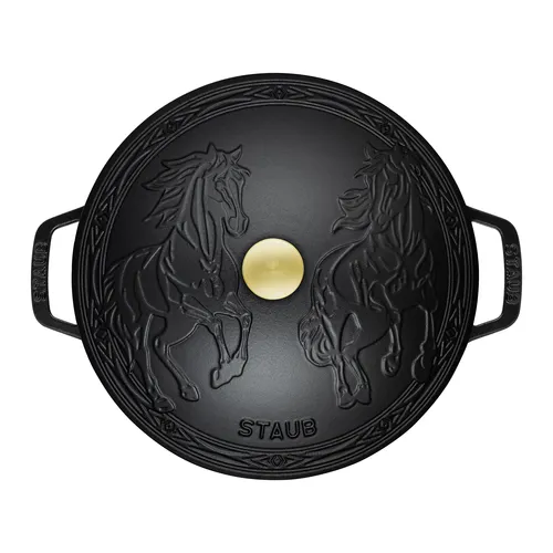 Staub Essential French Oven with Horse Lid, 5 qt. 