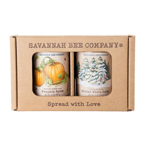 Savannah Bee Company Pumpkin and Winter White Whipped Honey Gift Set