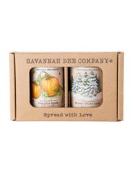 Savannah Bee Company Pumpkin and Winter White Whipped Honey Gift Set The best honey duo for the holidays!