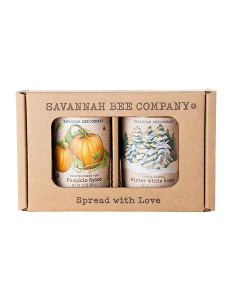 Savannah Bee Company Pumpkin and Winter White Whipped Honey Gift Set