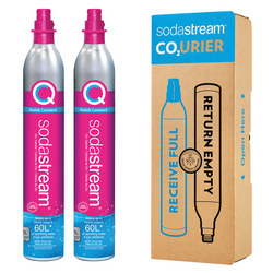 SodaStream Pink CO2 Cylinder, Set of 2