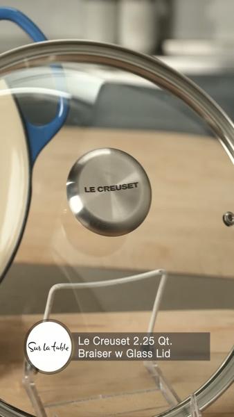 Le Creuset Signature Braiser with Glass Lid, 2.25 qt.