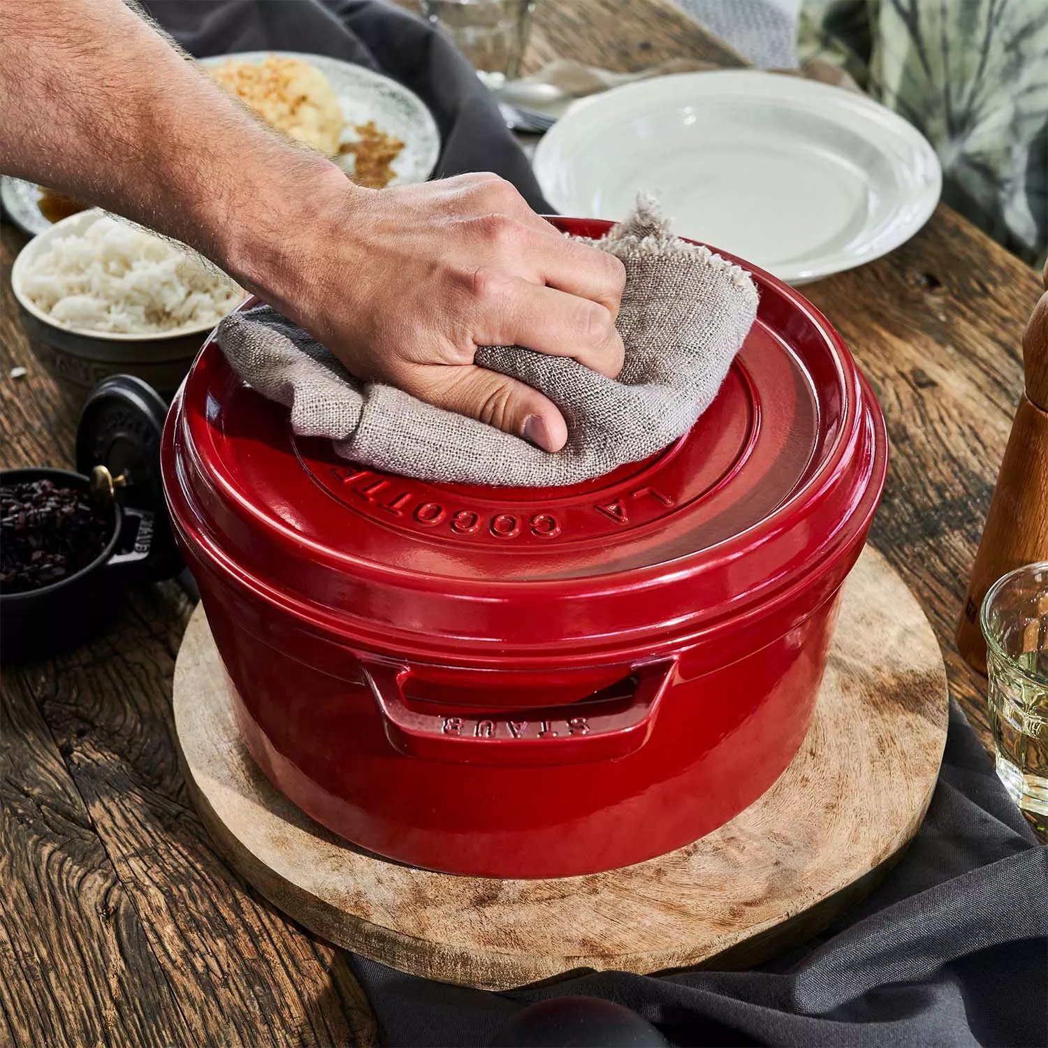 Staub Round Dutch Oven, 7 qt.