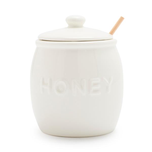 Sur La Table Honey Pot with Wooden Dipper