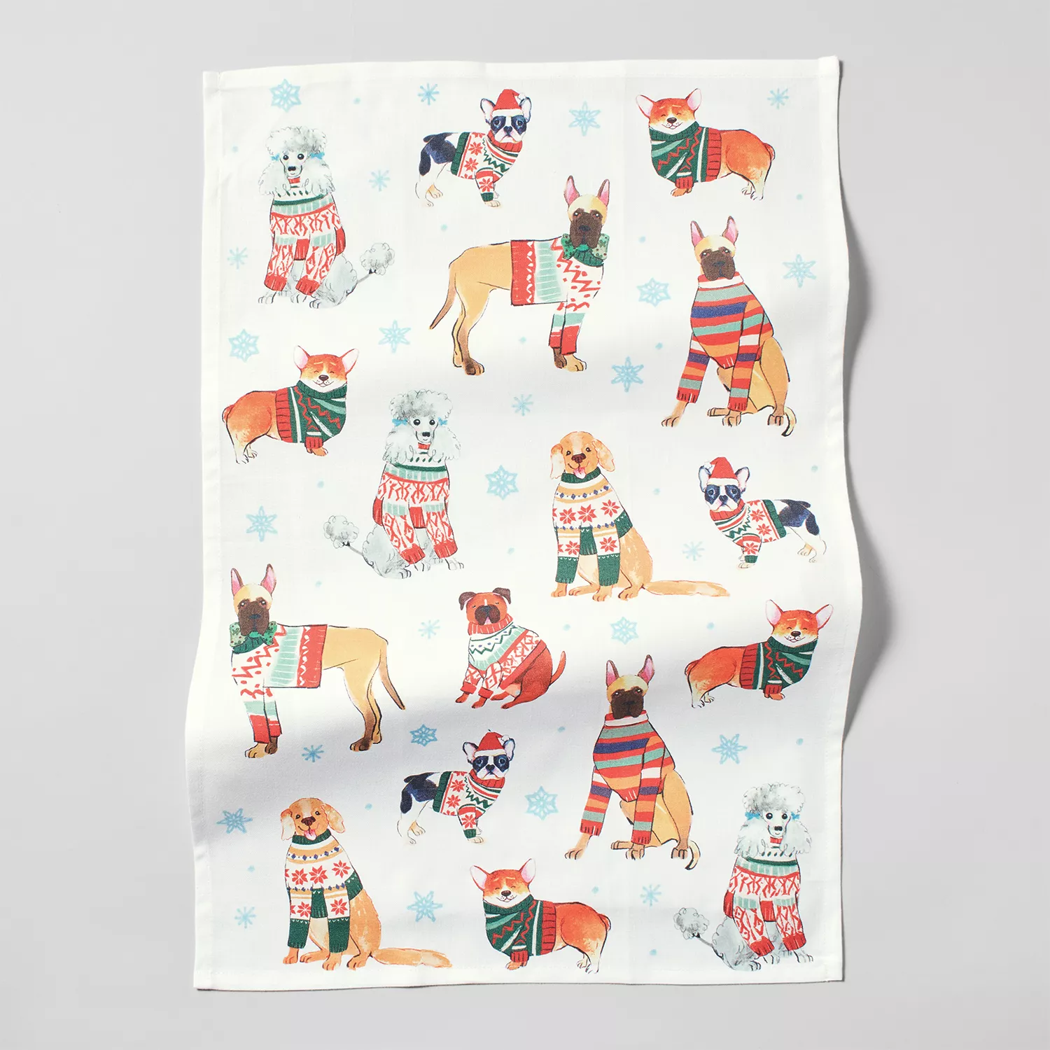 Santa Believe Christmas Village Dual Purpose Kitchen Dish Terry Towel – For  the Love Of Dogs - Shopping for a Cause