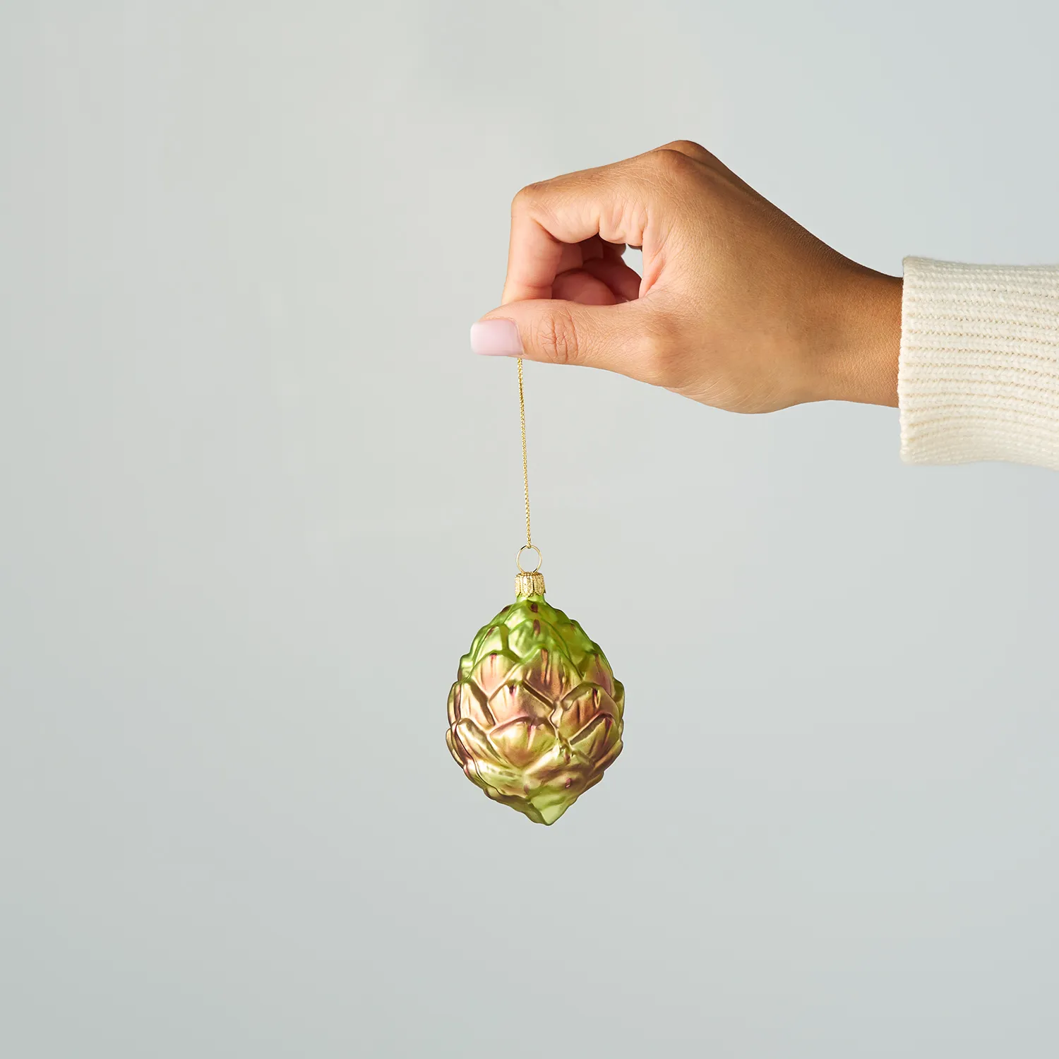 Sur La Table Artichoke Glass Ornament, 3.5"