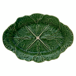 Bordallo Pinheiro Cabbage Oval Platter, Set of 2