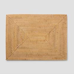 Sur la table Rattan Rectangular Placemat