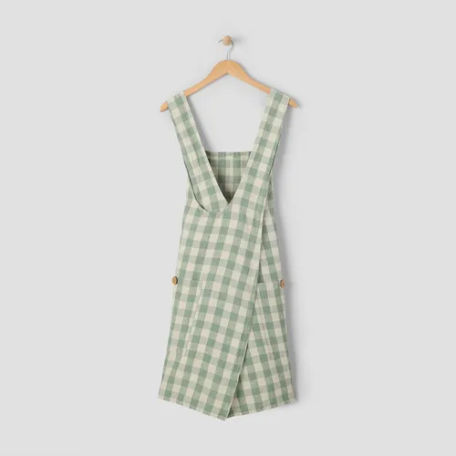 Sur La Table Check Linen Smock Apron