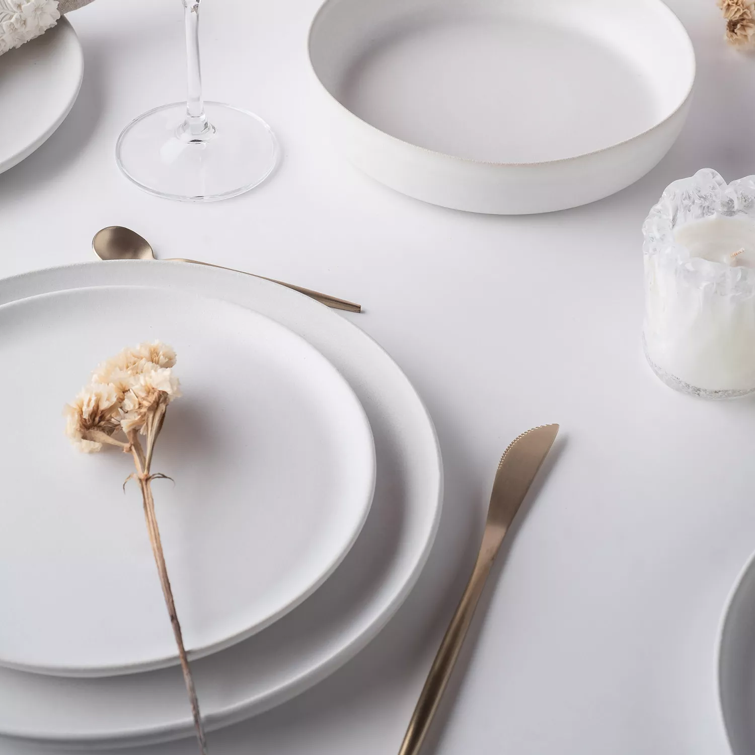 Stone Lain Stoneware Macchio 12-Piece Dinnerware Set