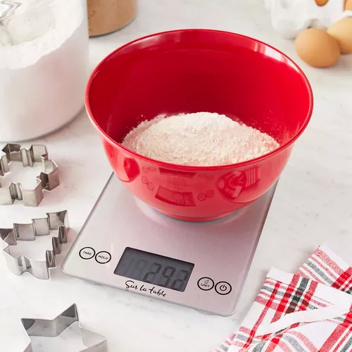 Sur La Table 15-lb. Digital Glass Scale, Gray