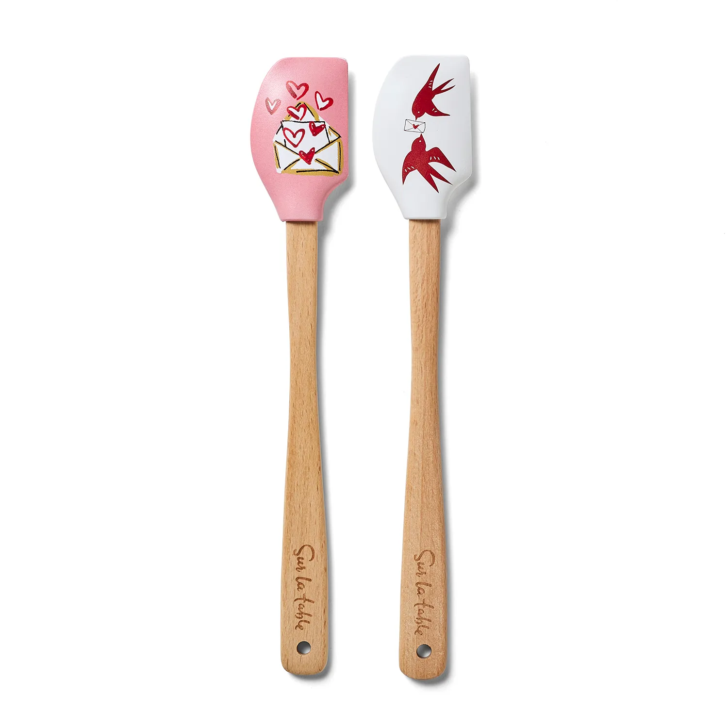 Sur La Table Mini Love Birds Spatulas, Set of 2