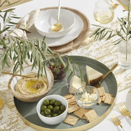 Sur La Table Gold Rimmed Pasta Bowl