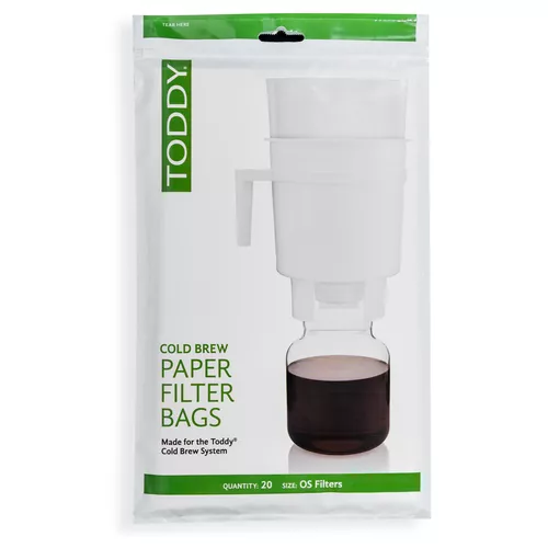 Toddy OS Cold Brew Paper Filter Bags, Pack of 20