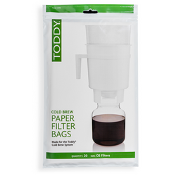 Toddy OS Cold Brew Paper Filter Bags, Pack of 20 These paper filter coffee bags fit perfectly into the cold brew Toddy system I have