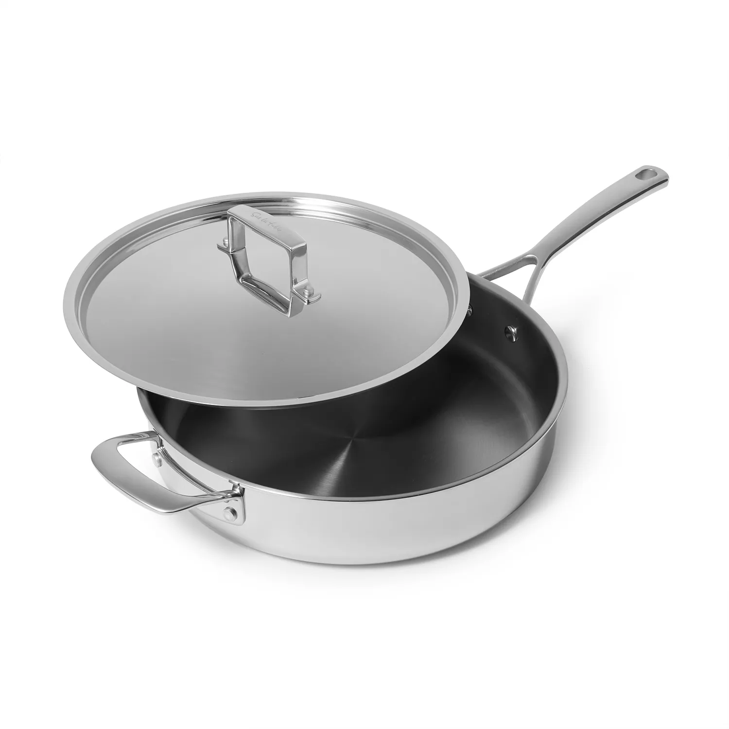 Sur La Table Classic 5-Ply Stainless Steel Saut&#233; Pan, 5 Qt.