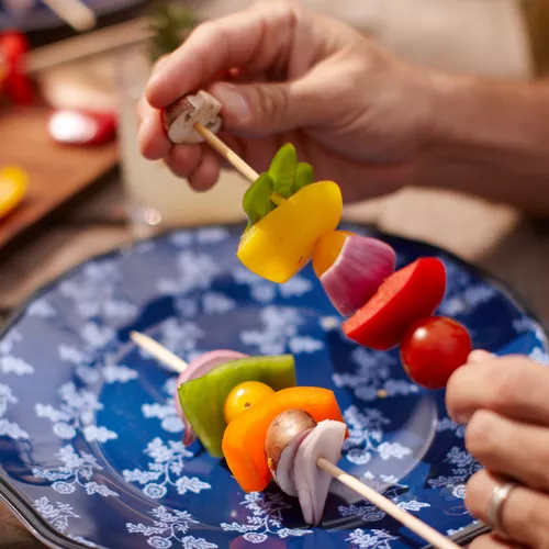 Teriyaki Vegetable Skewers