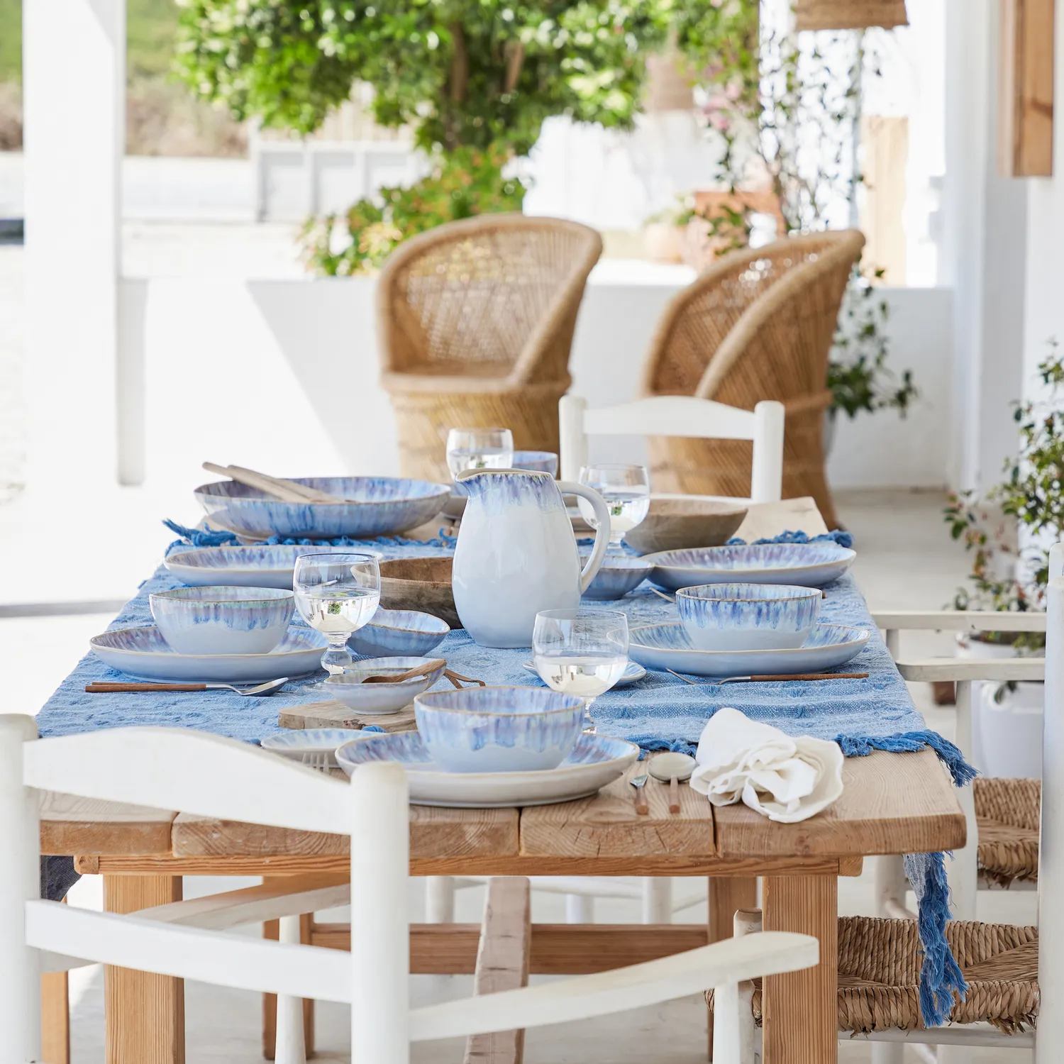 Costa Nova Brisa Vase, Ria Blue