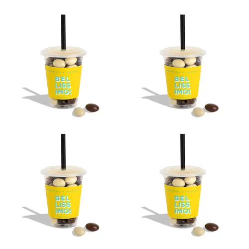 Sugarfina Chocolate Espresso Beans Mini Coffee Cup, Set of 4