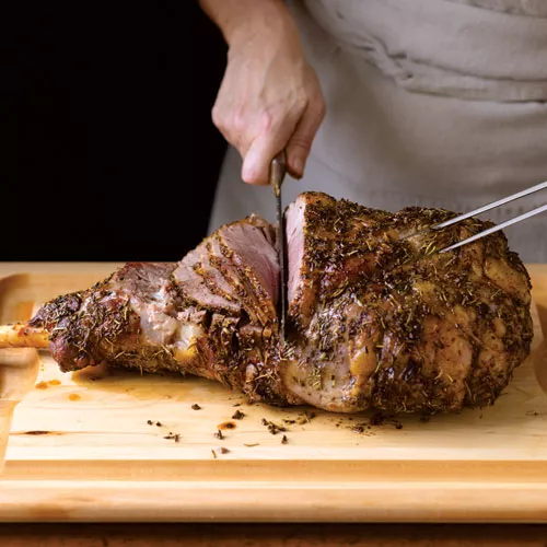 Roasted Boneless Leg of Lamb with Orange Gremolata