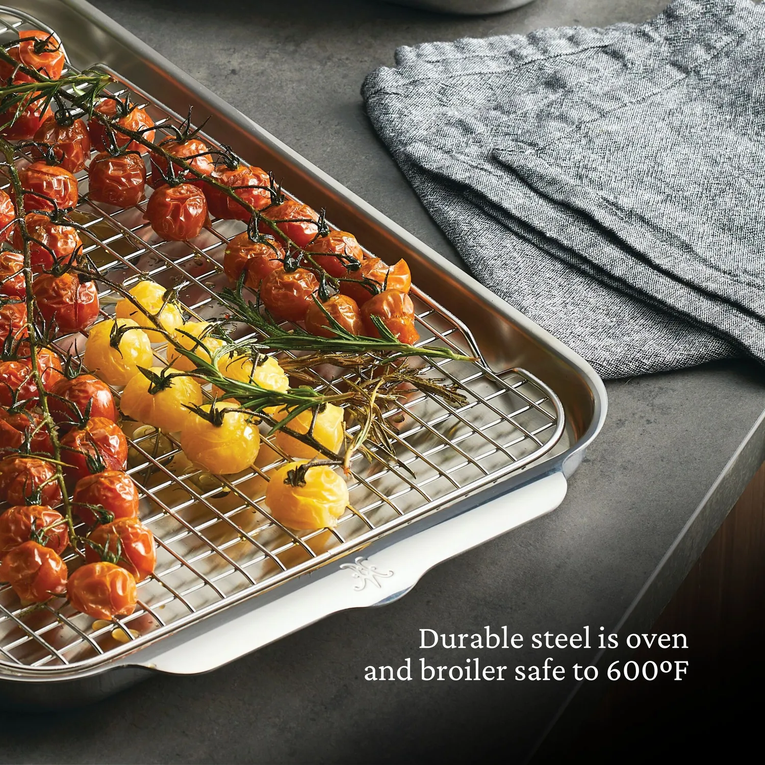 Hestan OvenBond Tri-ply Half Sheet Pan & Stainless Steel Rack