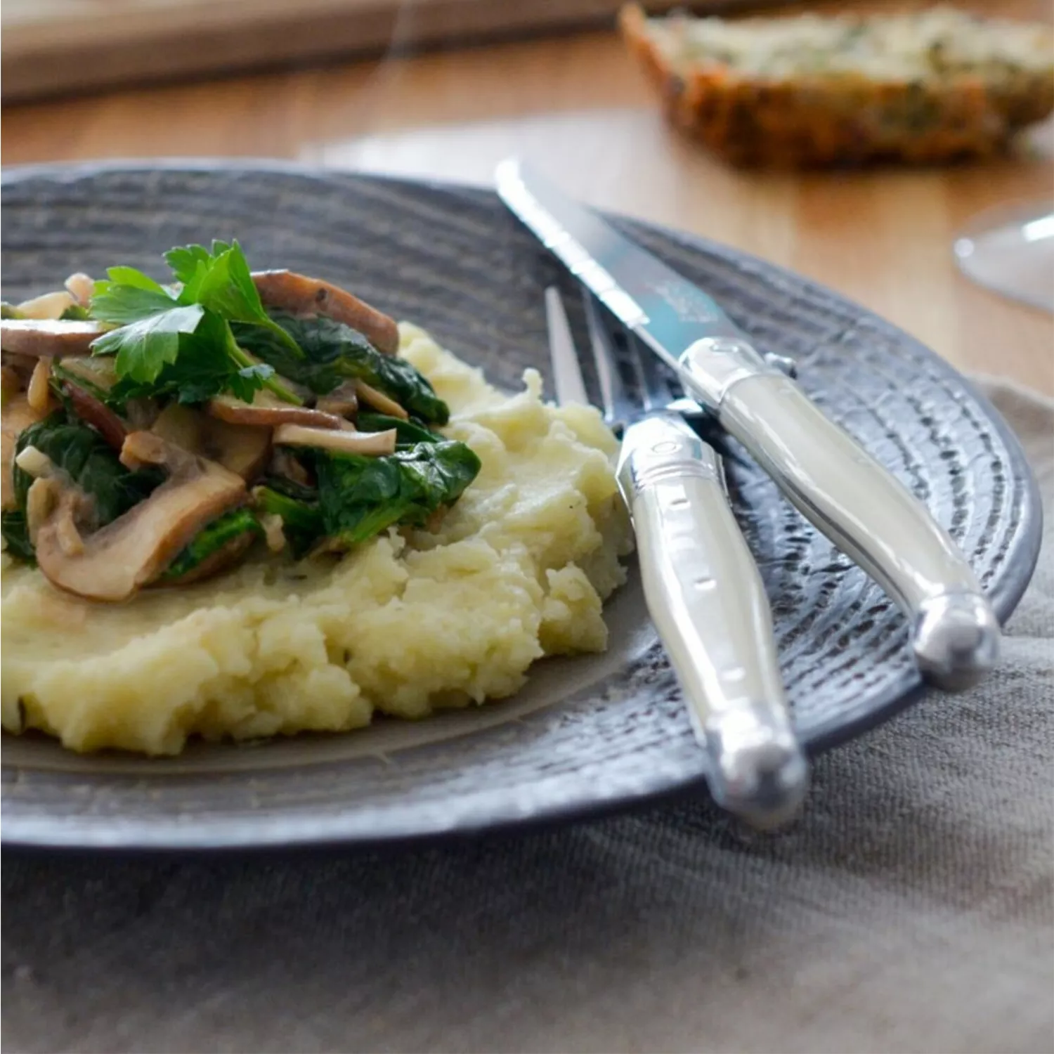 Dubost Ivory Laguiole Flatware, Set of 20