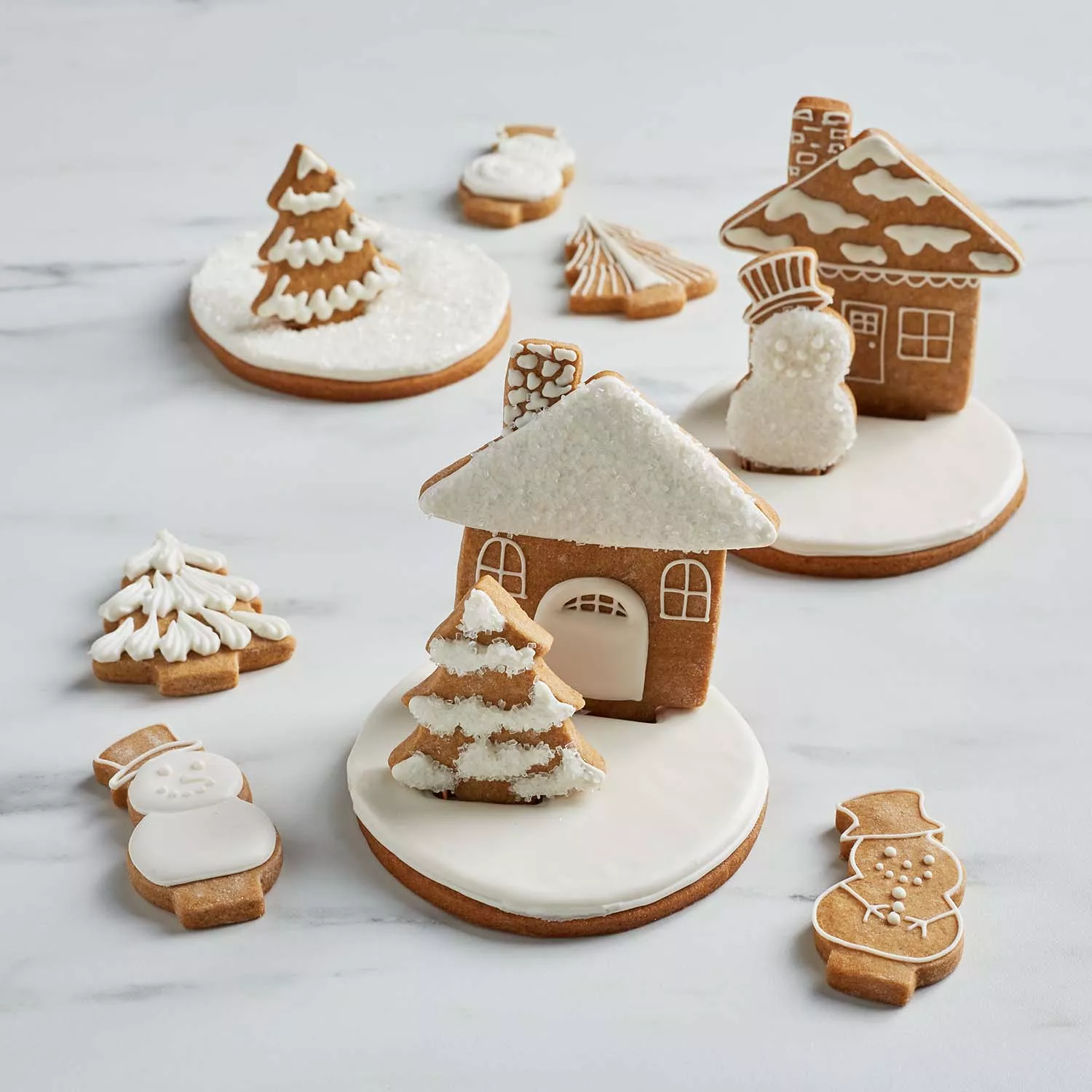 Sur La Table 3D Winter Village Cookie Cutter Set