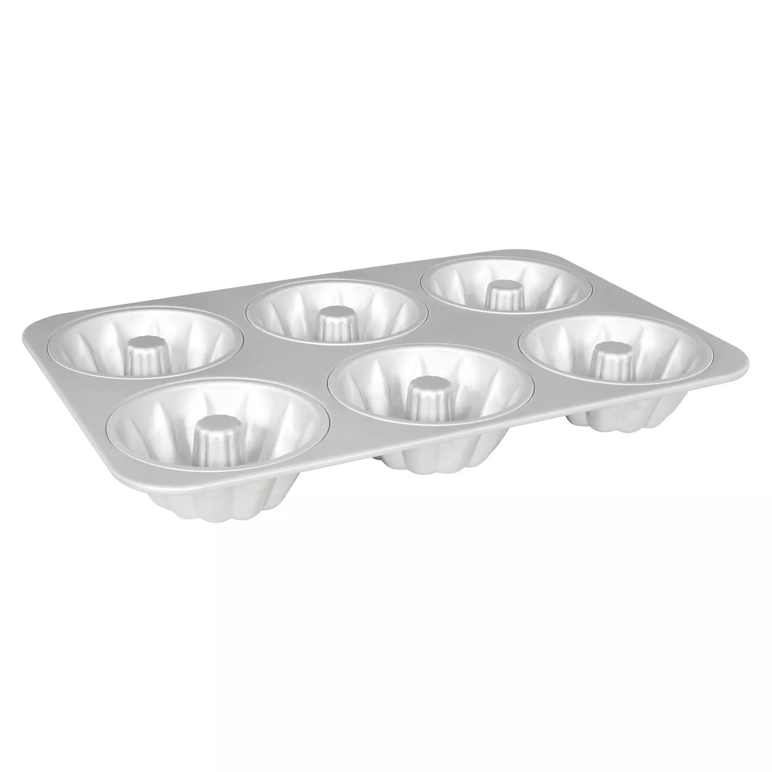 Choice 12 Cup 3.5 oz. Aluminum Muffin / Cupcake Pan - 14 x 11