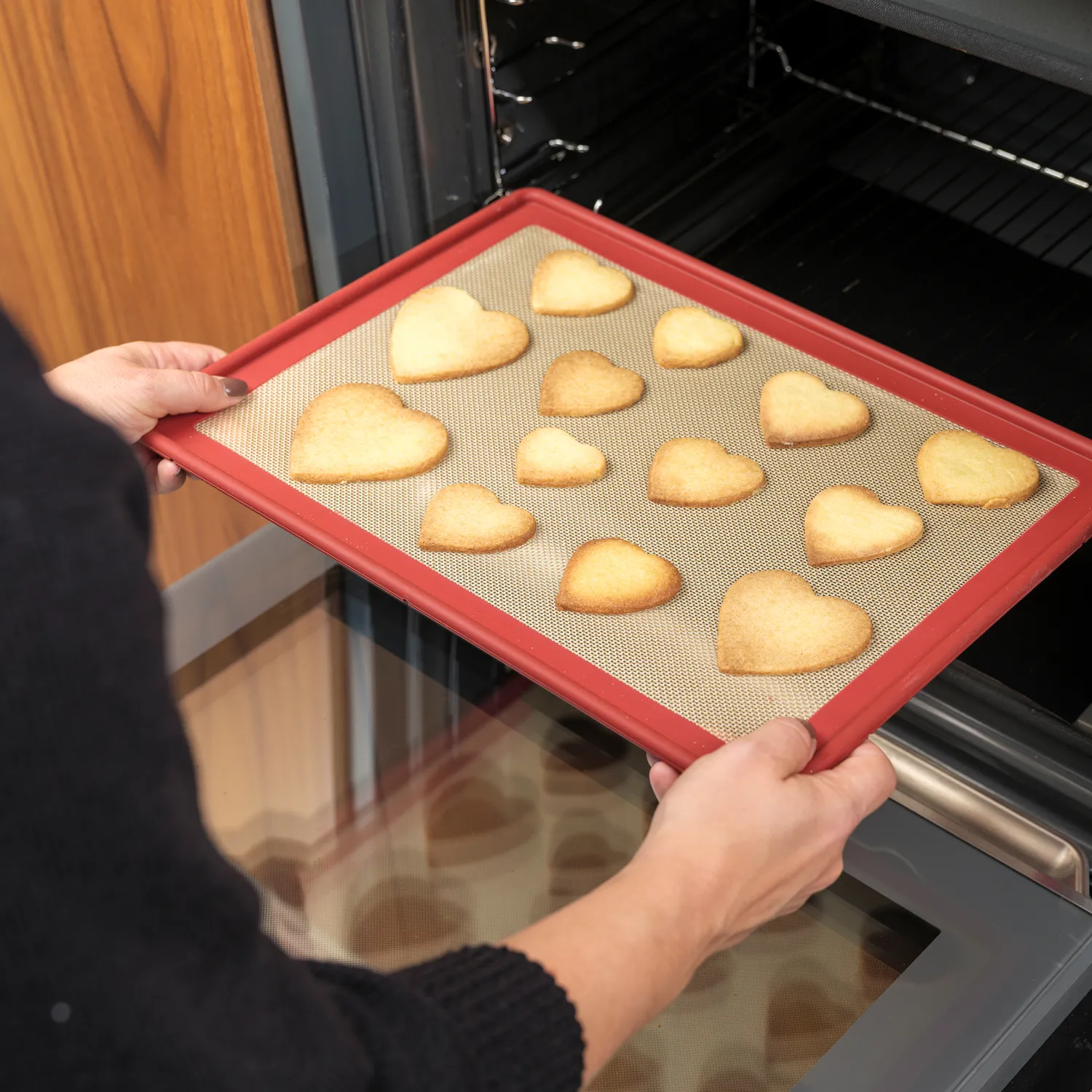 NoStik Edged Reinforced Silicone Half-Sheet Baking Mat