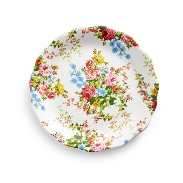 Rose Garden Appetizer Plates by April Cornell, Set of 4