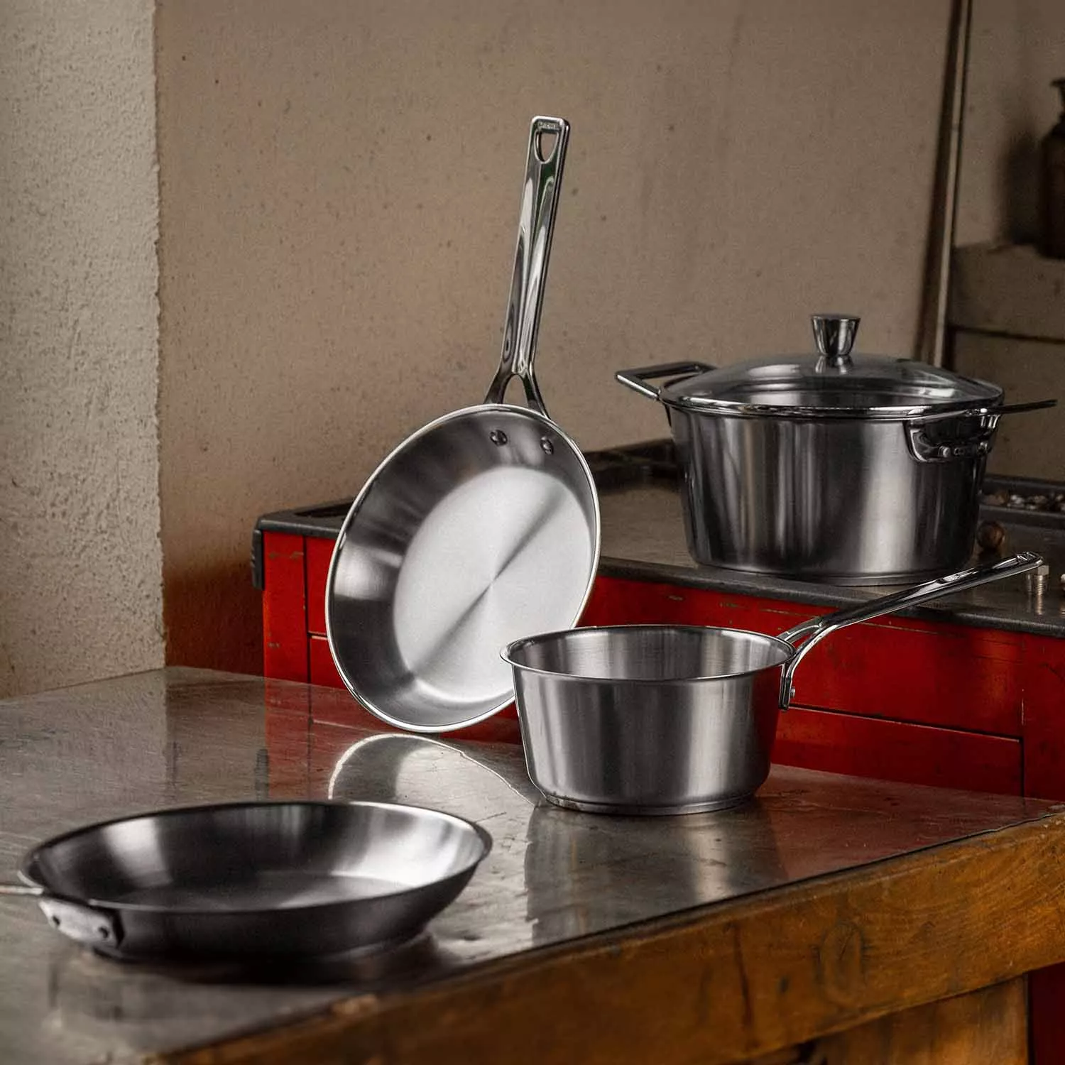 Cristel 1826 8-Piece Stainless Steel Cookware Set