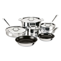 All-Clad Stainless Steel Nonstick 10-Piece Cookware Set