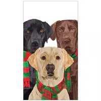 Merry Lab Guest Napkins, Set of 15