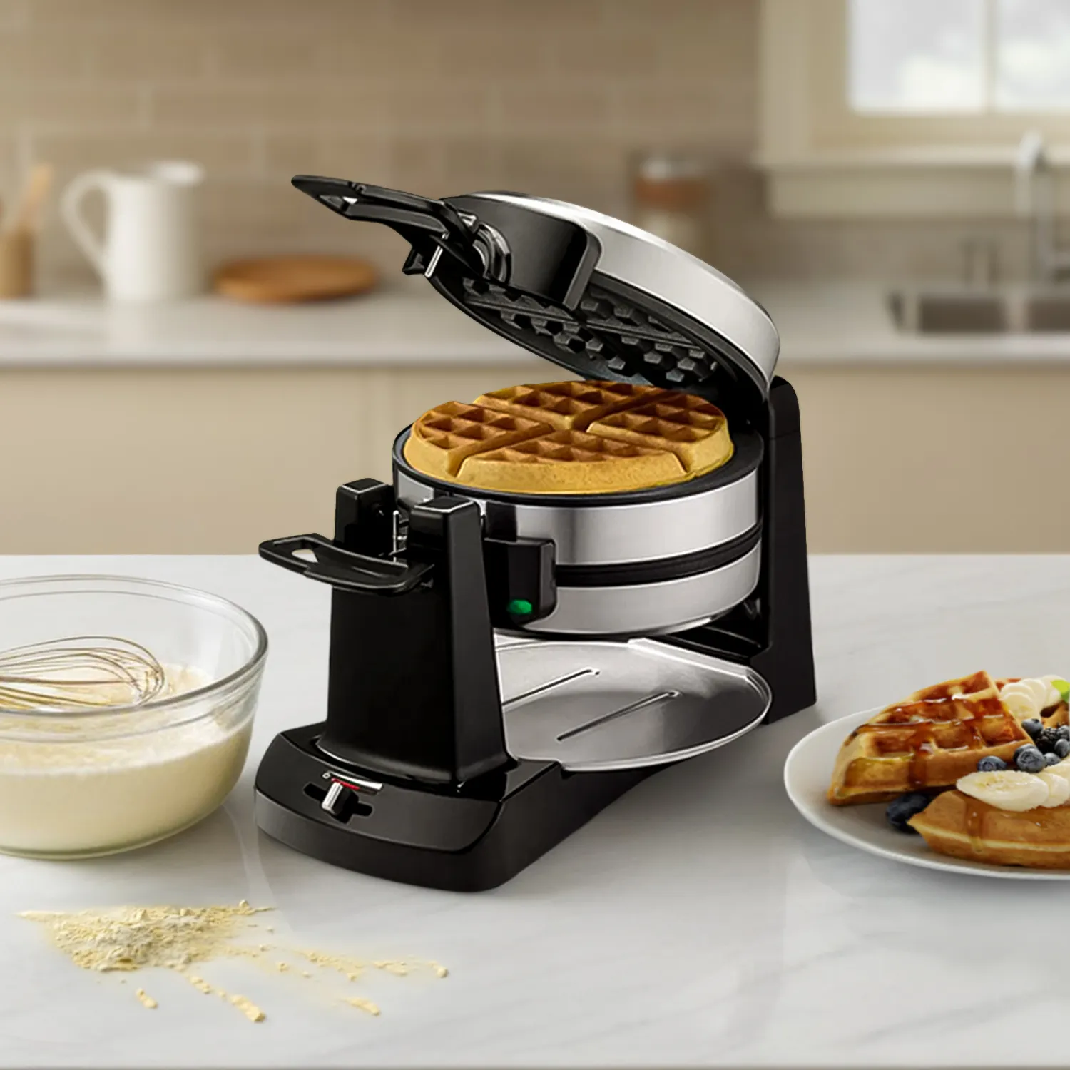 Cuisinart Double Flip Belgian Waffle Maker Sur La Table