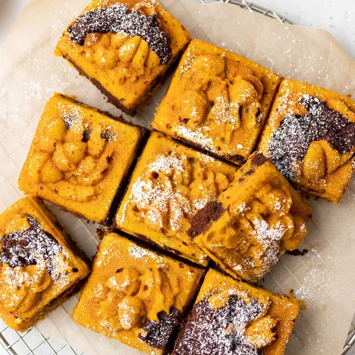 Pumpkin Swirl Brownies