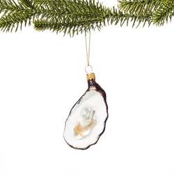 Half Shell Oyster Glass Ornament