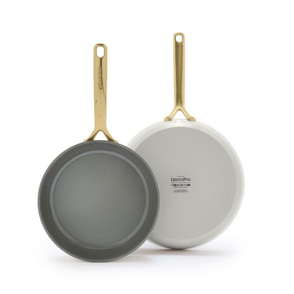 GreenPan GP5 Skillet Set with Champagne Handles 9.5" & 11"