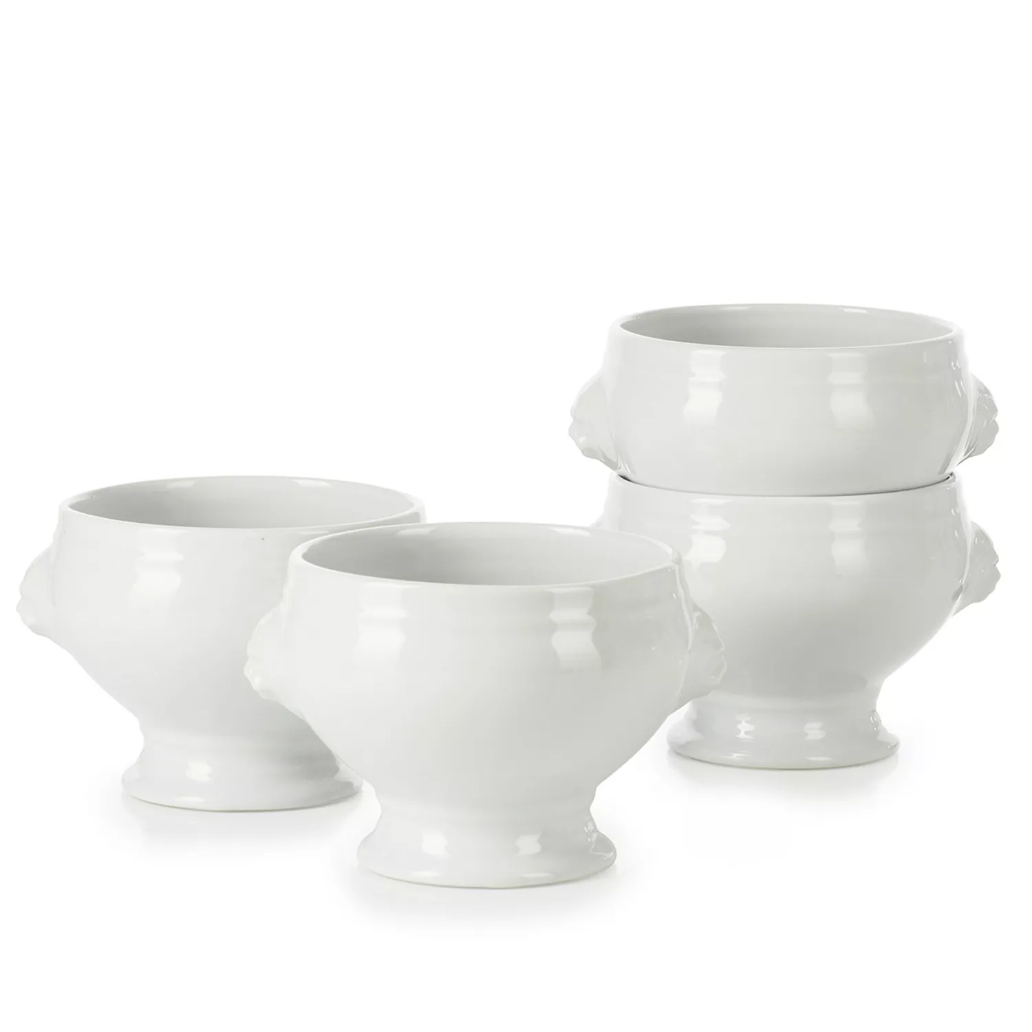 Blue French Onion Soup Bowls With Handles, 26 Ounce for Soup