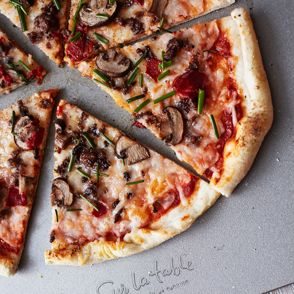 Sausage, Mushroom and Sweet Pepper Pizza