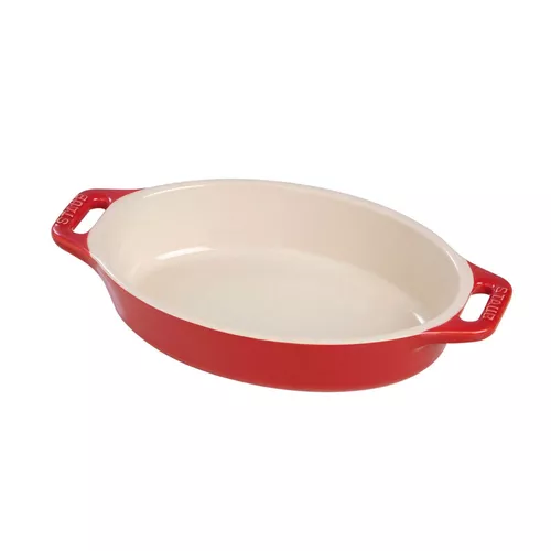 Staub Stoneware Oval Baking Dish, 9.5&#34;