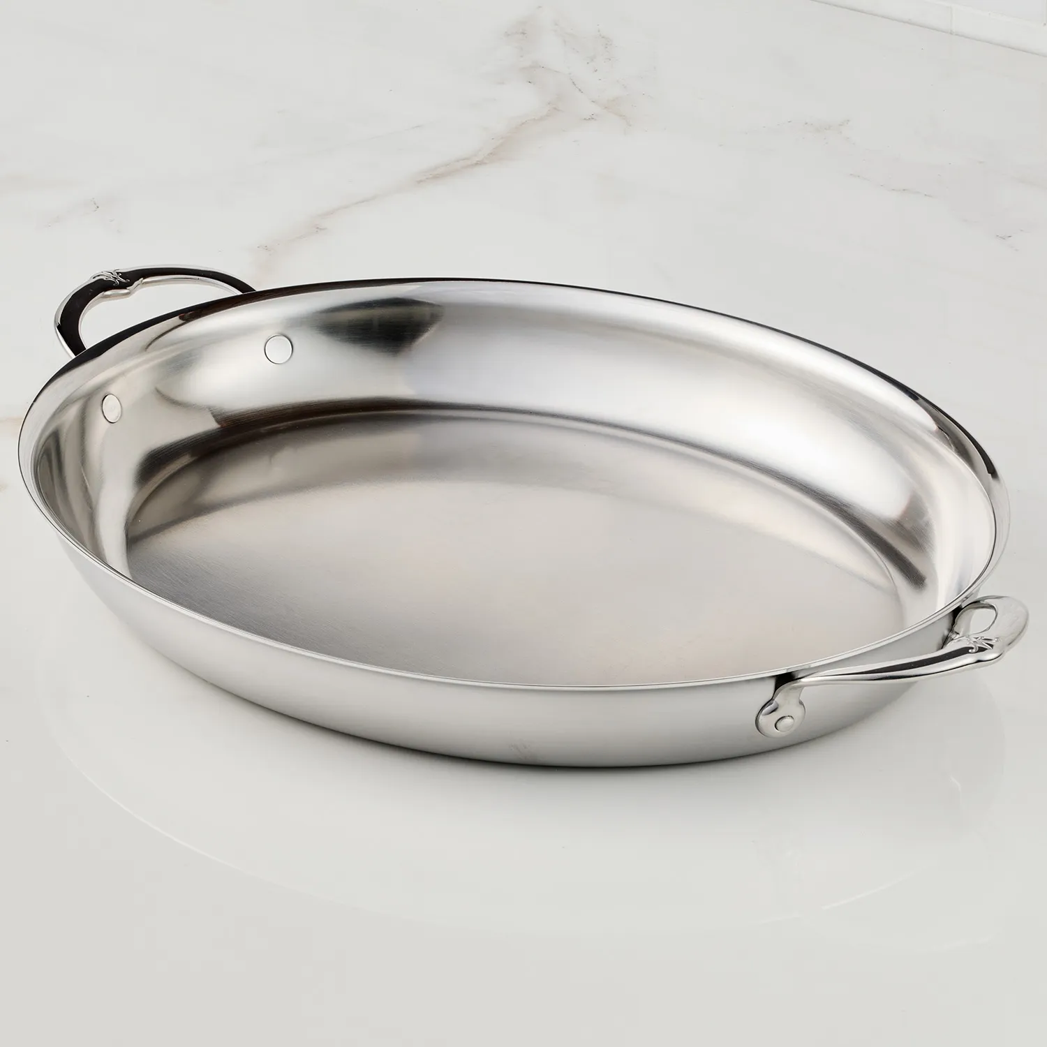 Hestan Provisions Stainless Steel Oval Au Gratin Dish