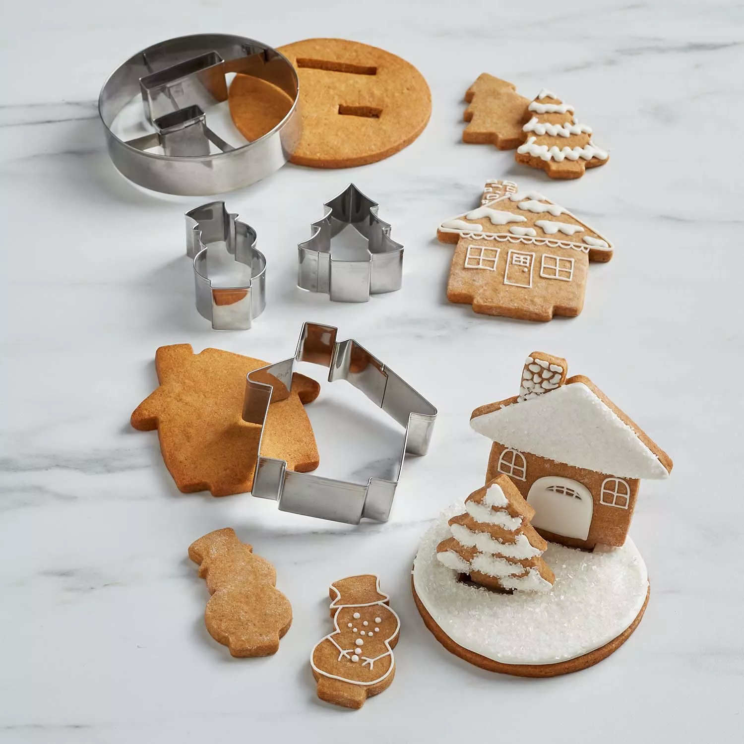 3D Gingerbread Pickup Truck Cookie Cutter Set